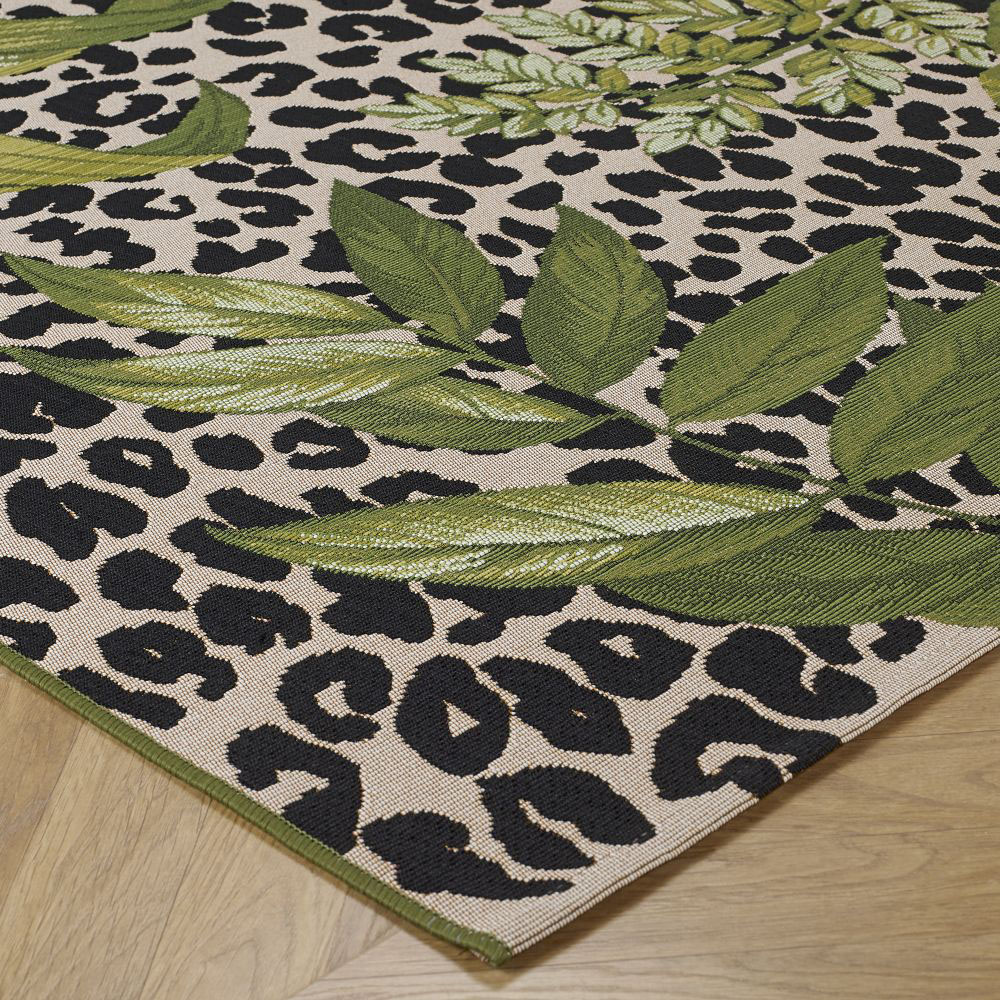 Homemaker Tropicana Black and Green Rug 120 x 170cm Image 4
