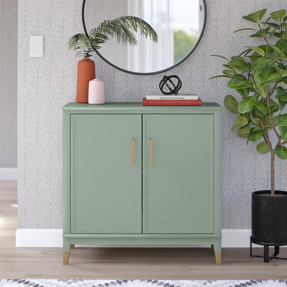 Dorel Westerleigh 2 Door Pale Green Accent Cabinet Image 7