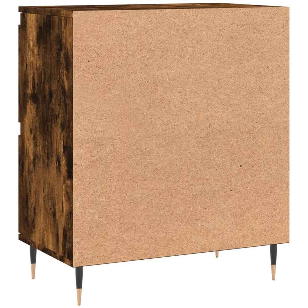 vidaXL 4 Door Smoked Oak Sideboard Image 8