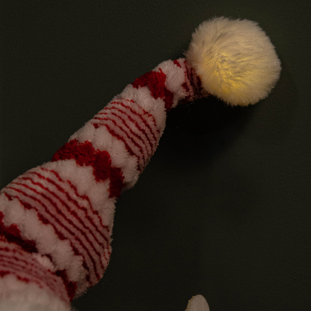 Samuel Alexander Light Up Sitting Reindeer Christmas Decoration with Red and White Jumper Image 3