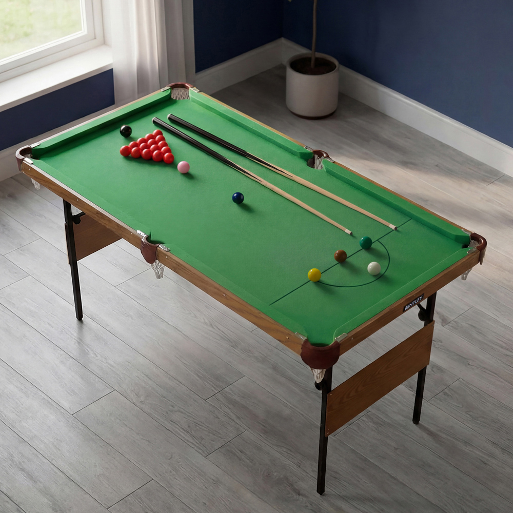 Charles Bentley 4ft 6in Snooker/Pool Table Green Image 4