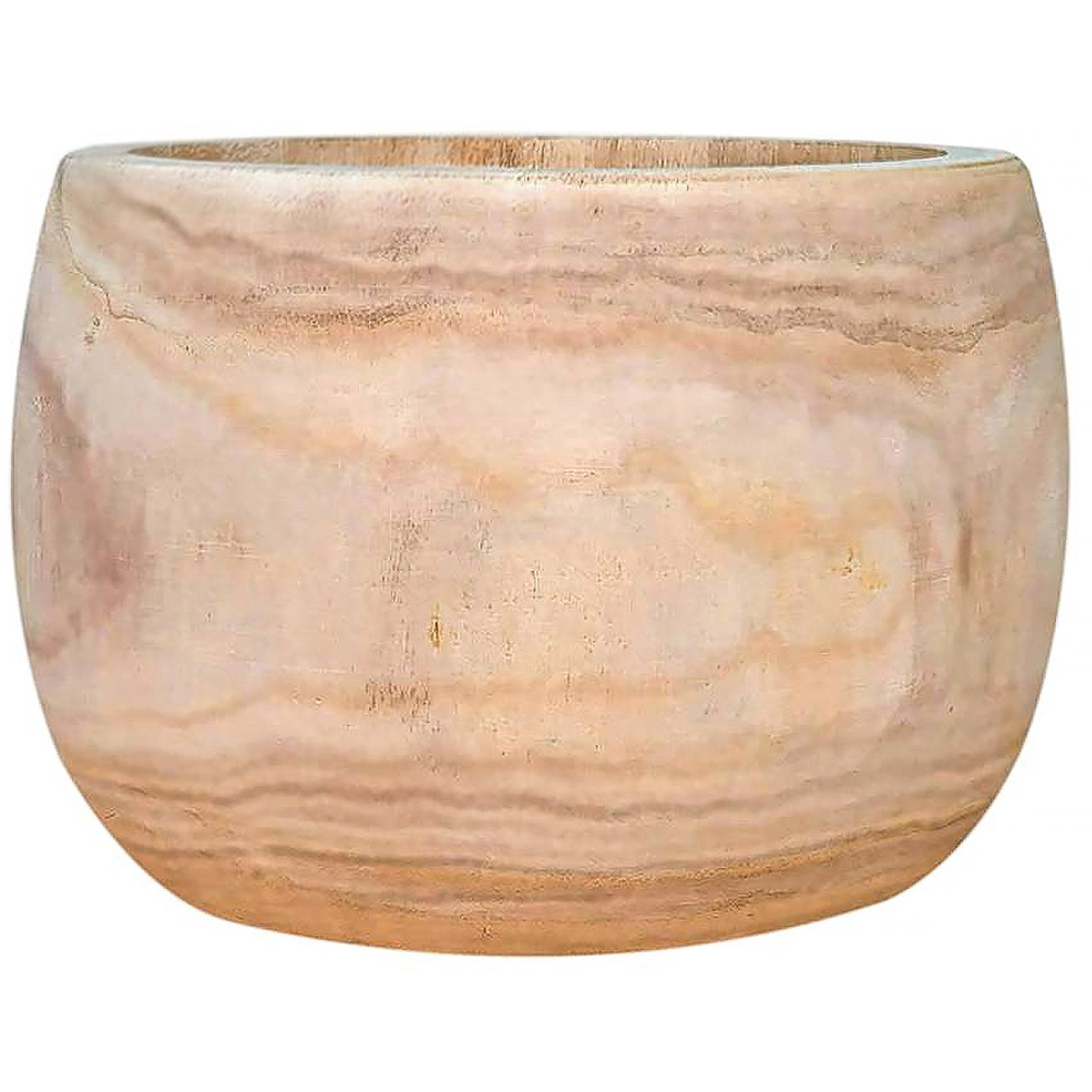 LECHUZA Hortico Eco Wooden Round Indoor Plant Pot 23 x 30cm 2 Pack Image 3