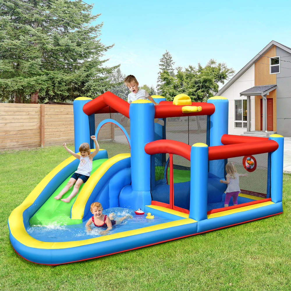 Costway Kids Inflatable Trampoline Bouncy House Image 2