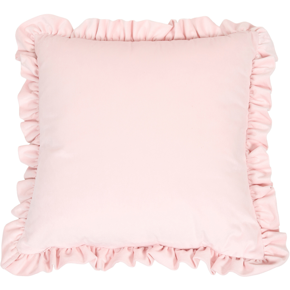 Christmas Charm Ruffle Cushion Pink Image 2