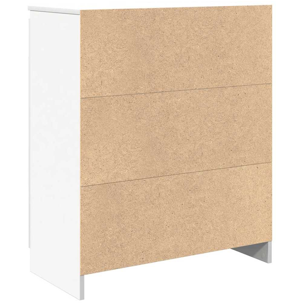 vidaXL 2 Door Single Drawer White Sideboard Image 7