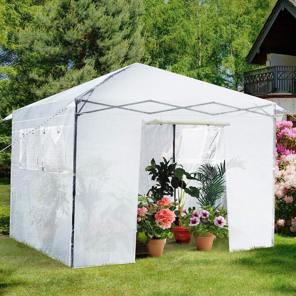 Costway Transparent Portable PE Cover Greenhouse Image 2