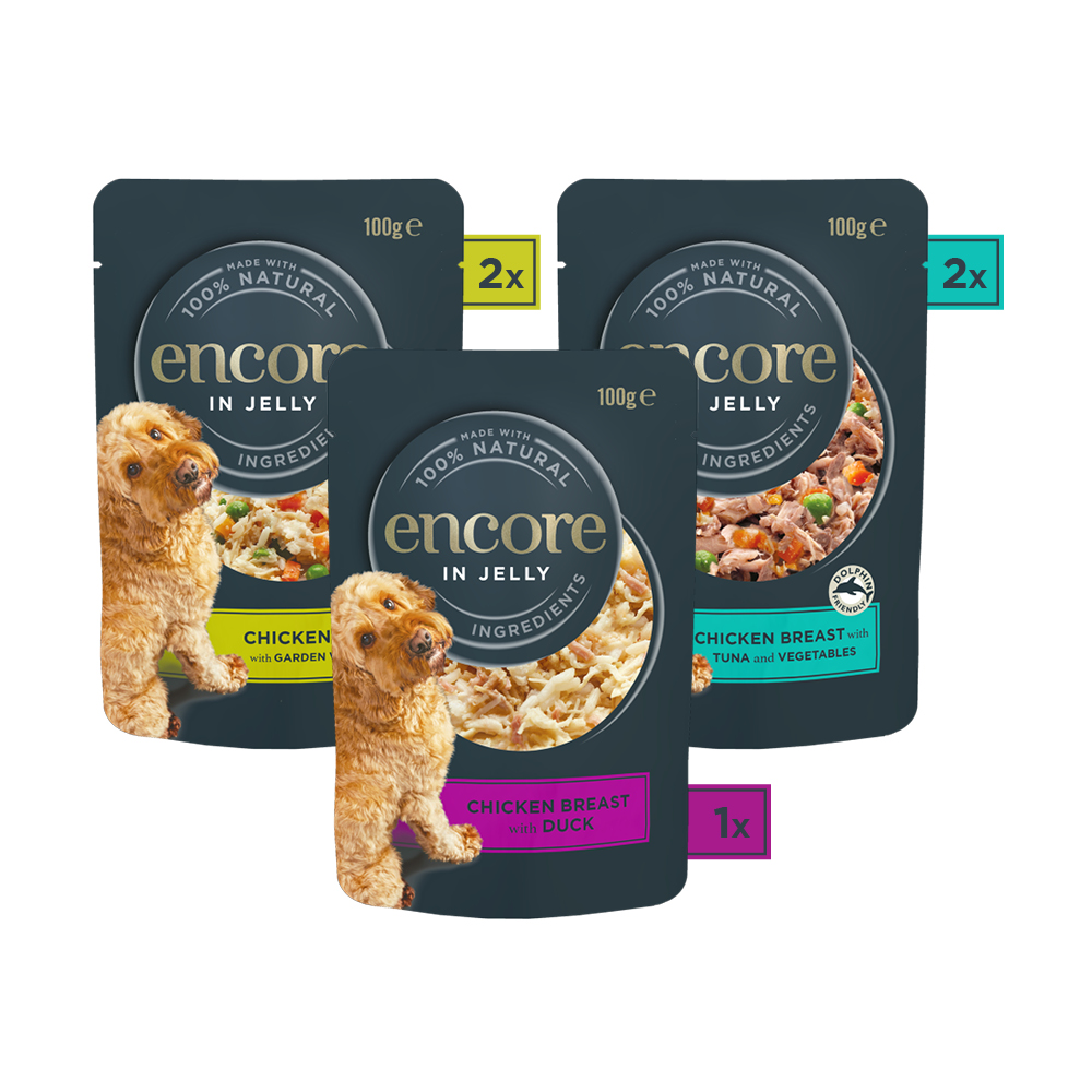 Encore Finest Selection Dog Food Pouch 5x100g Image 3