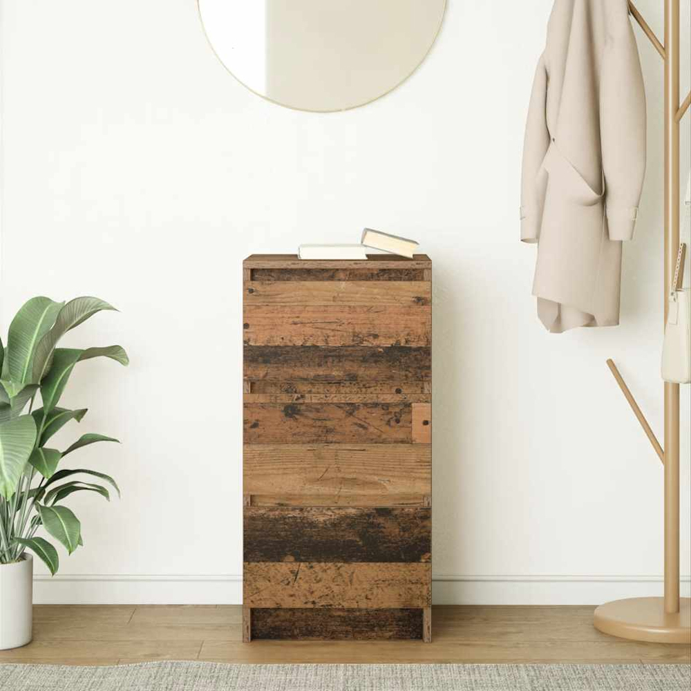 vidaXL 3 Drawer Old Wood Sideboard Image 9