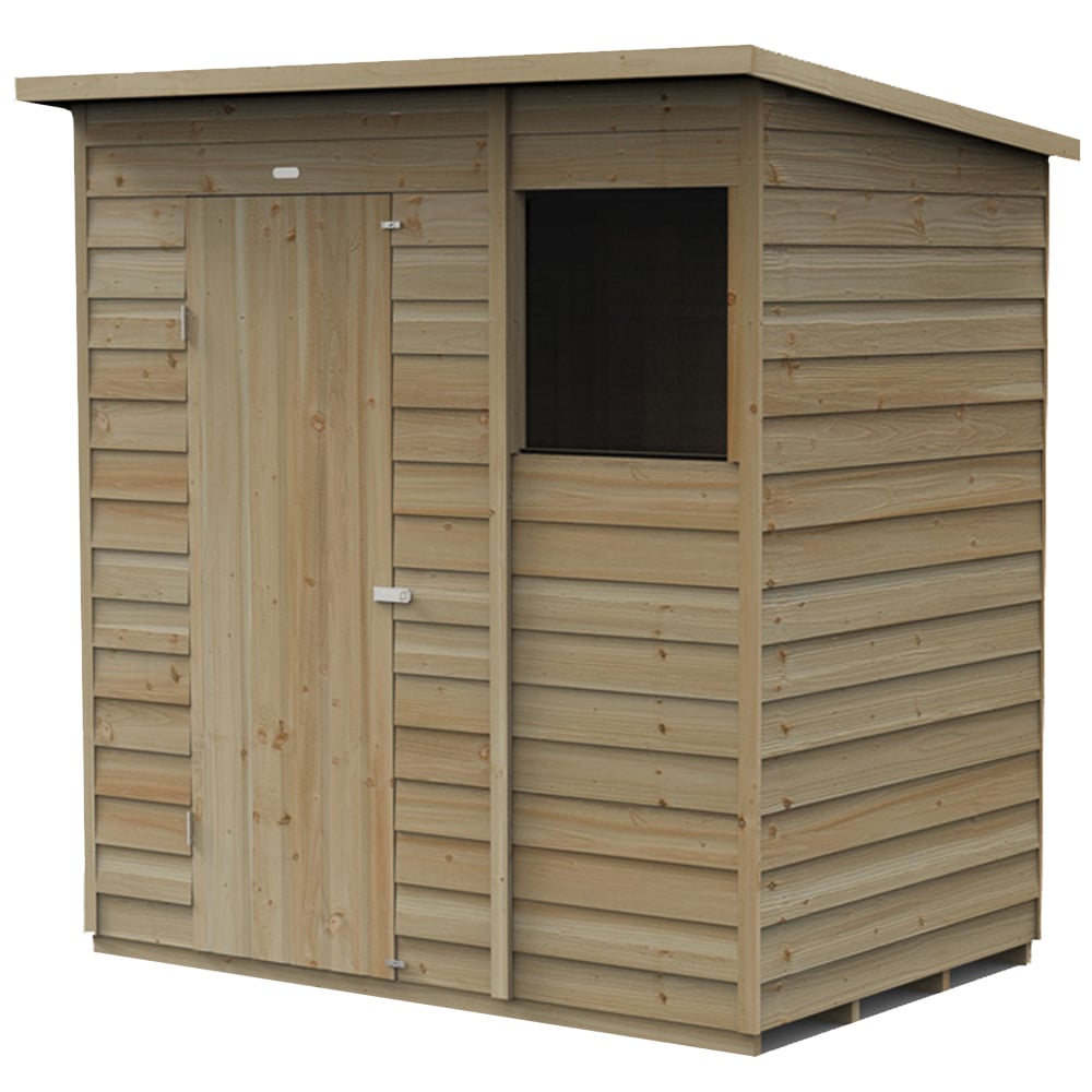 Forest Garden 4LIFE 6 x 4ft Pent Shed Image 1