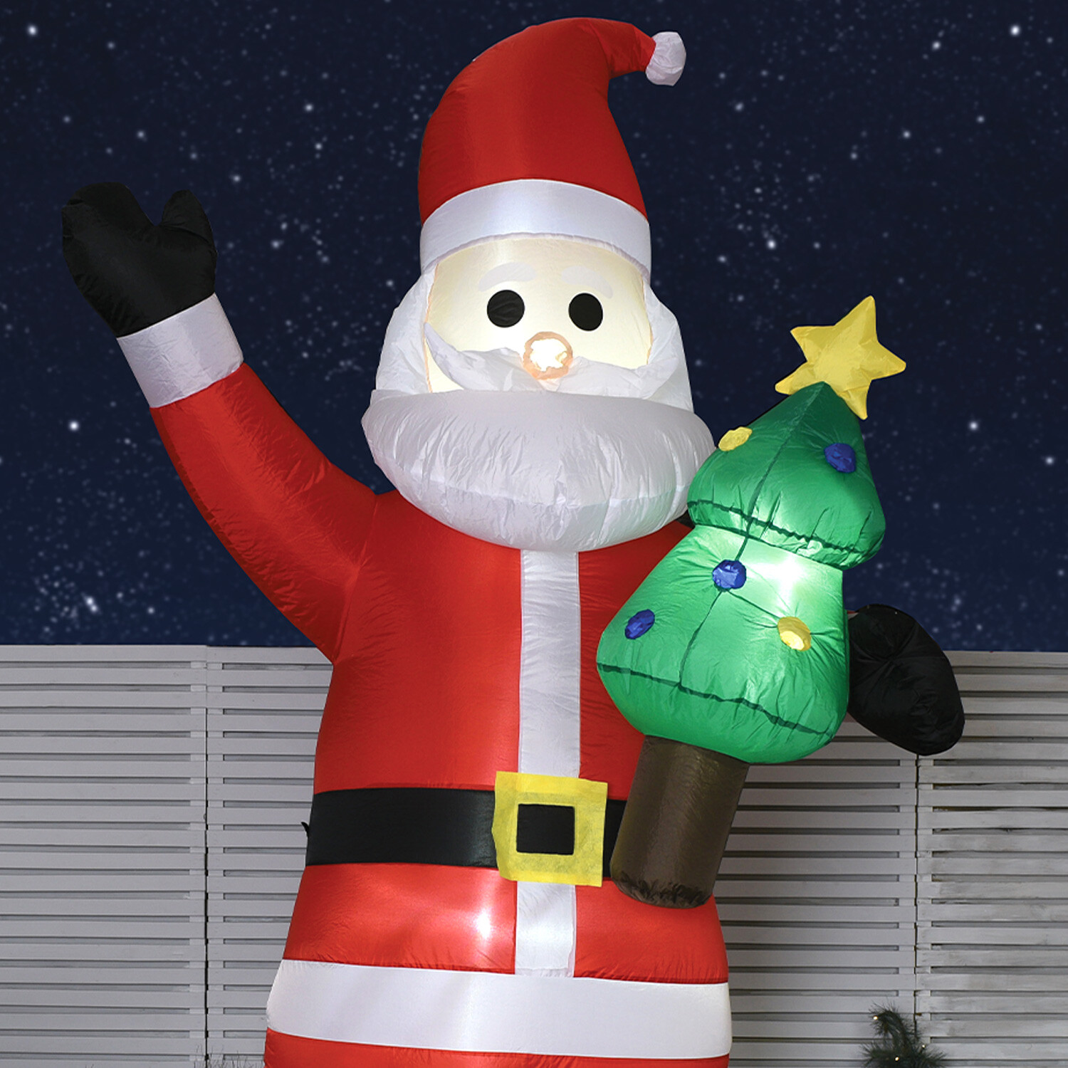 10ft Inflatable Santa - Red Image 3