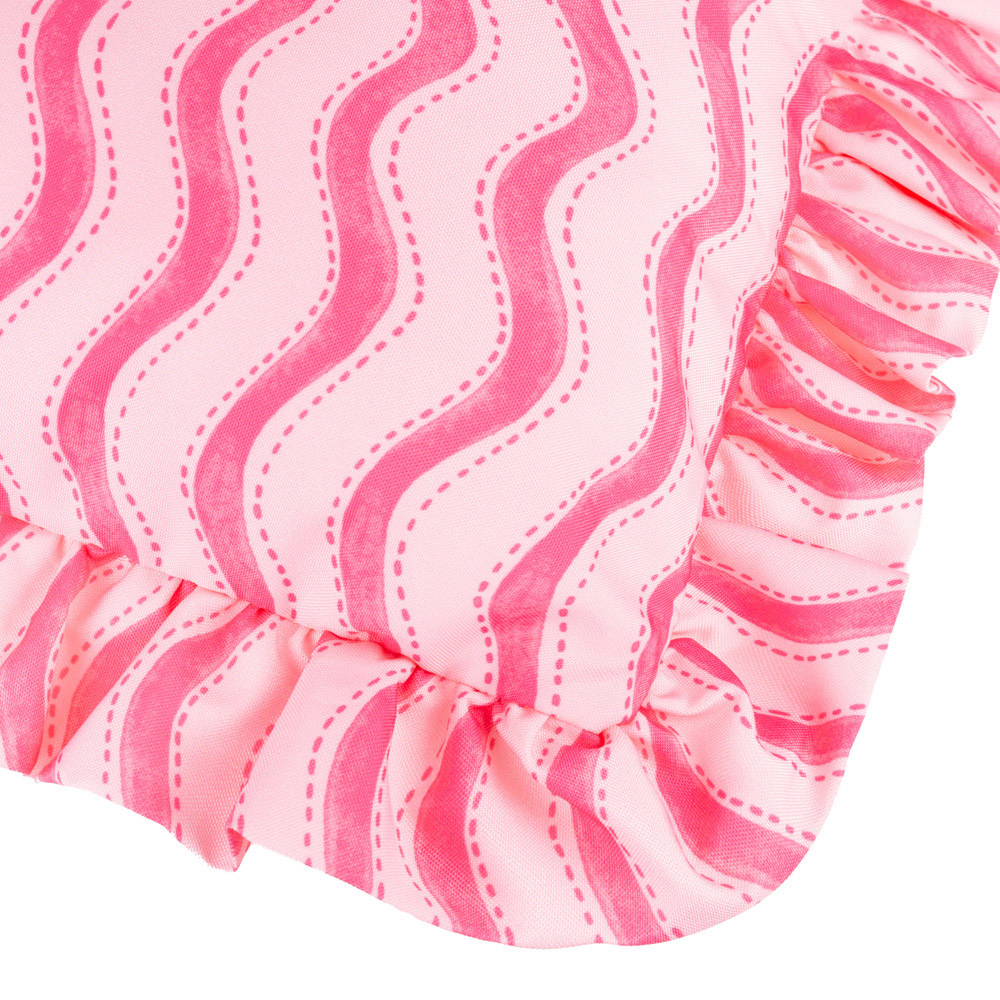Furn Summer Solstice Pink Wiggly Stripe Cushion 30 x 50cm Image 4