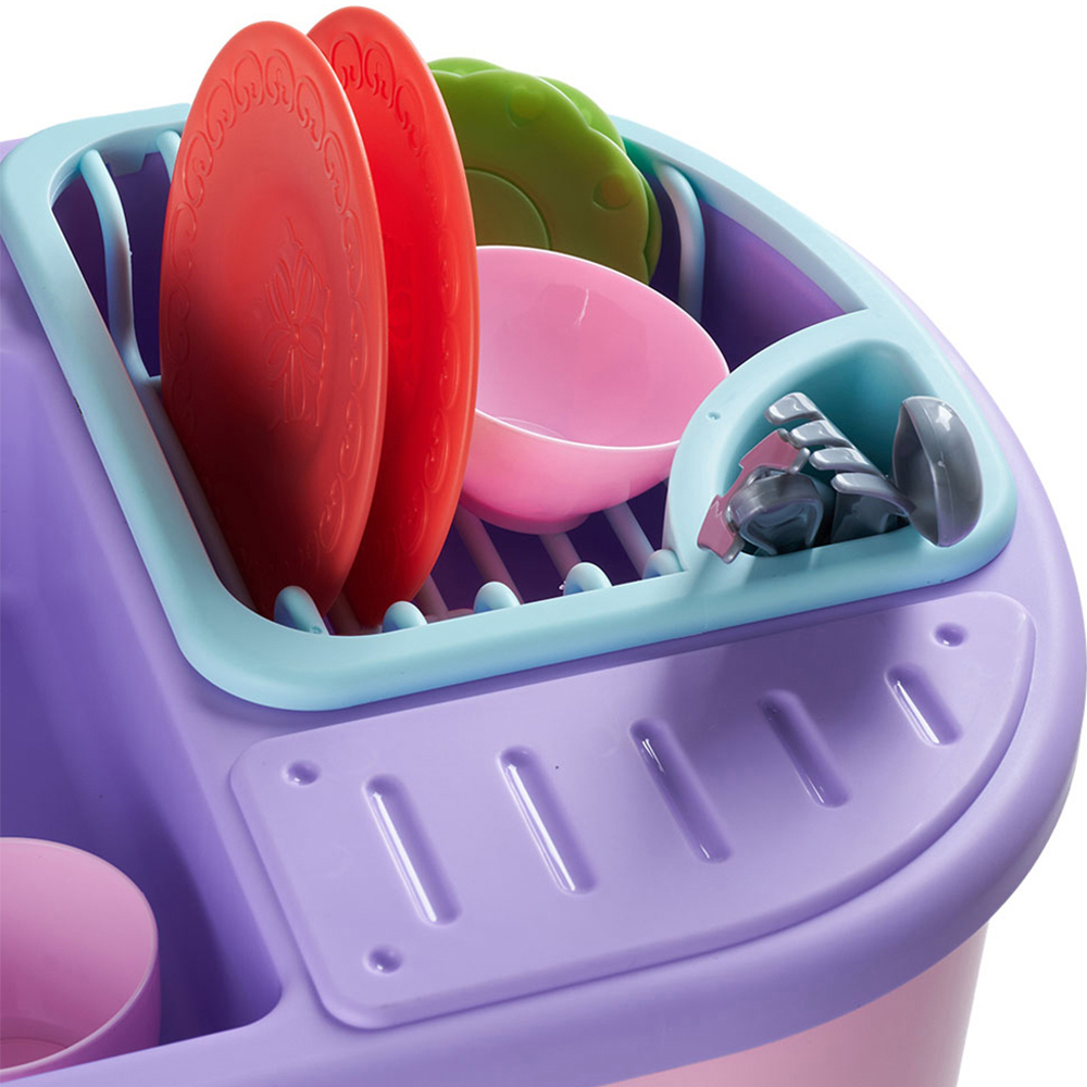 Tommy Toys Kids Pink Electric Kitchen Sink Play Set Image 5