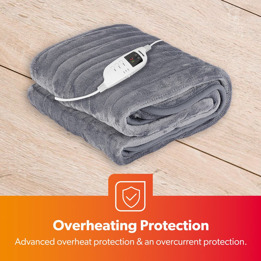 Geepas Warm Flannel Electric Heated Throw 130 x 160cm Image 5