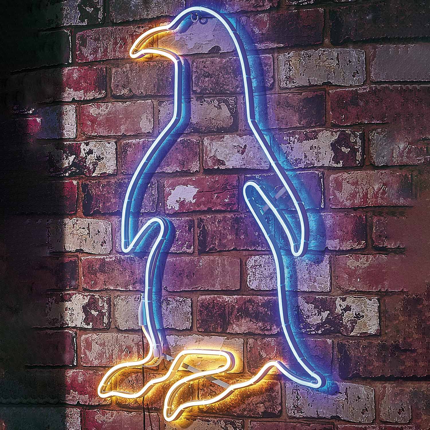 Neon Penguin Light Image