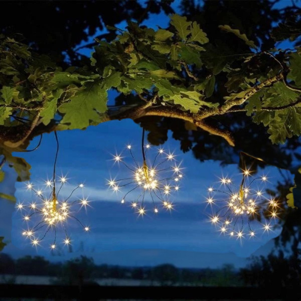 Garden Mile Starburst Solar LED Light 3 Pack Image 1