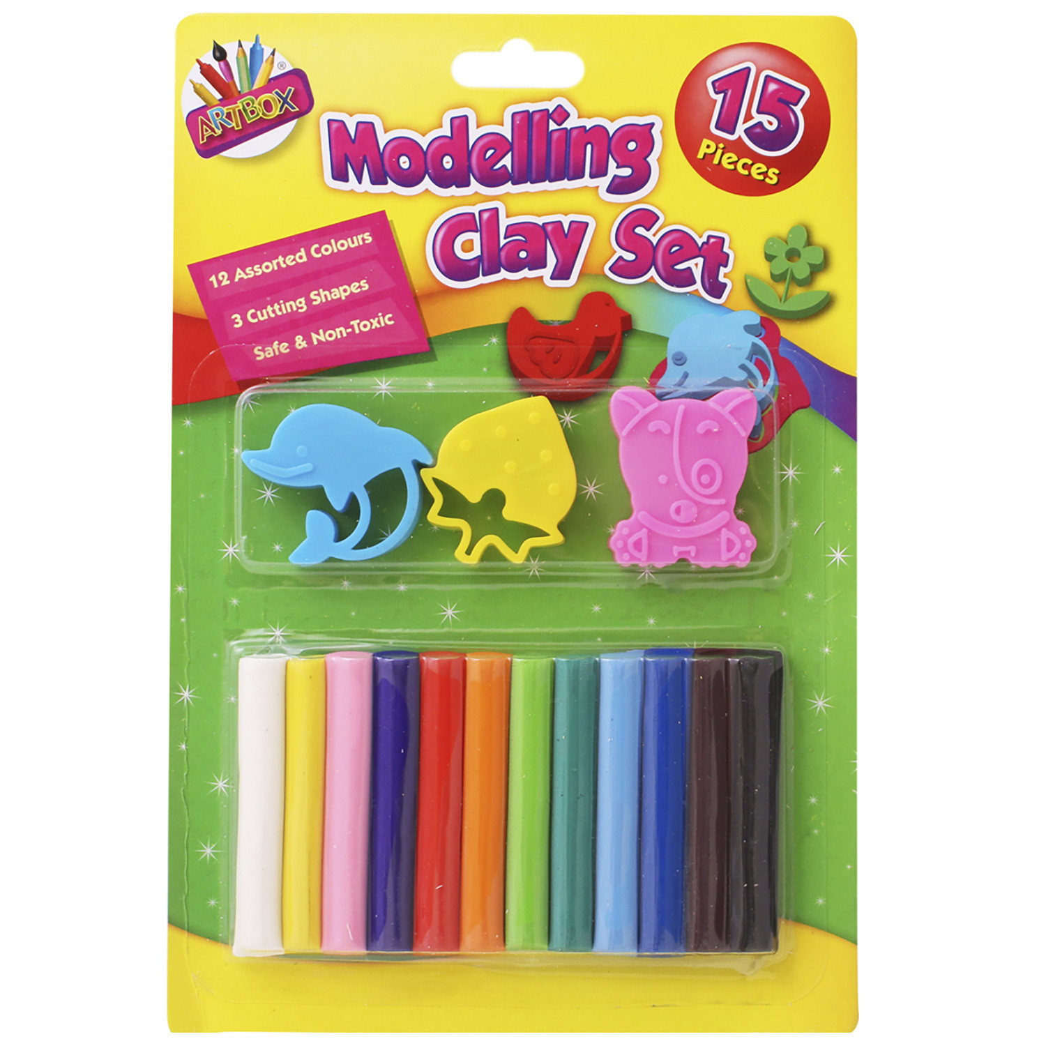 15 Piece Modelling Clay Set Image 1