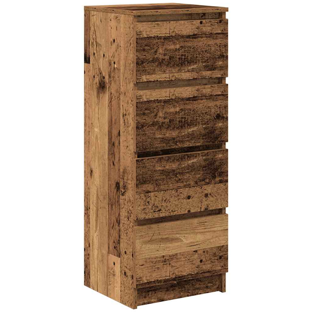 vidaXL 4 Drawer Old Wood Sideboard Image 2