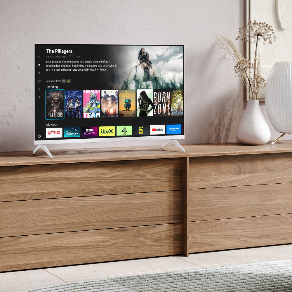 SHARP 32HE2245KW White HD TiVo Smart TV 32 inch Image 2
