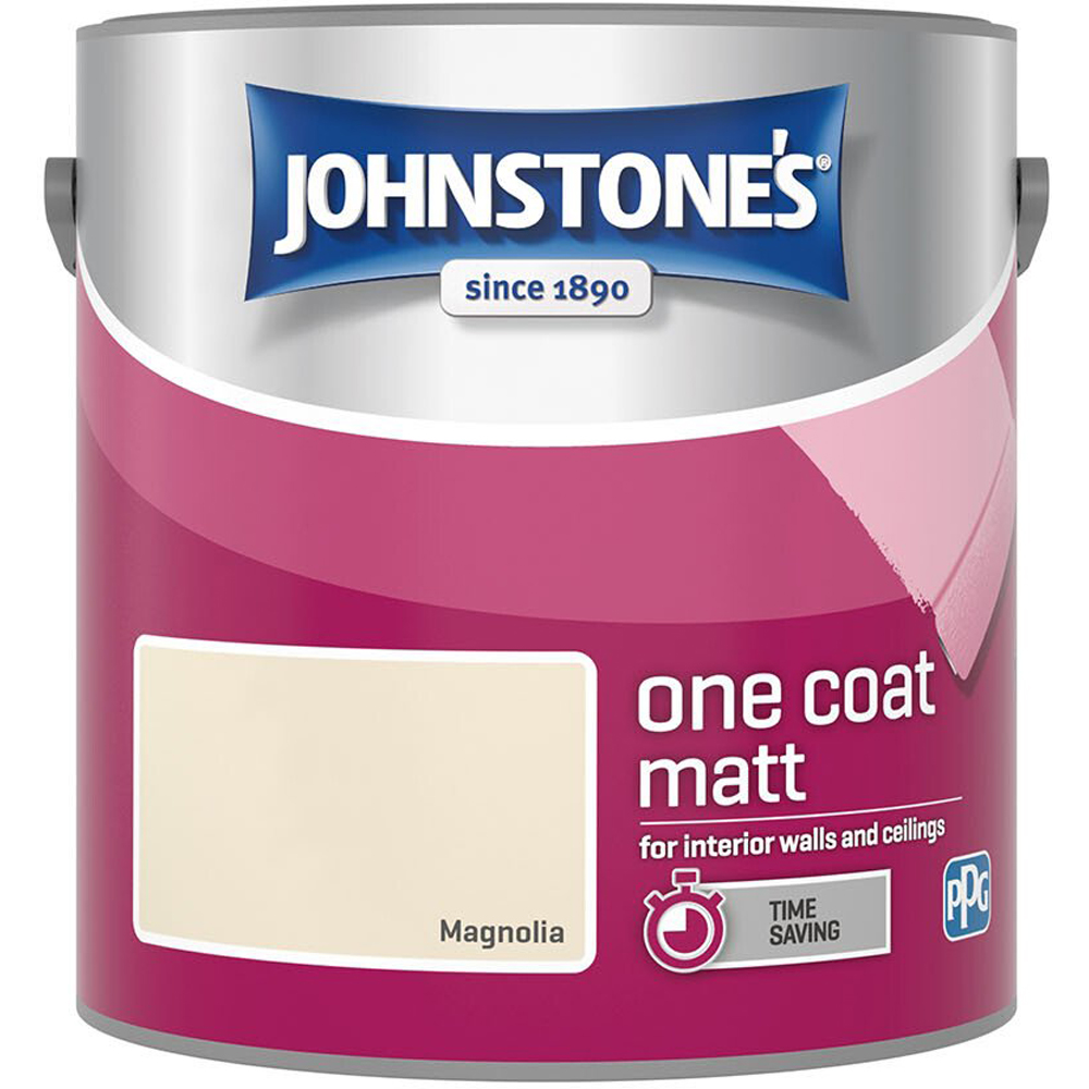 Johnstones One Coat Matt Paint - Magnolia Image 2