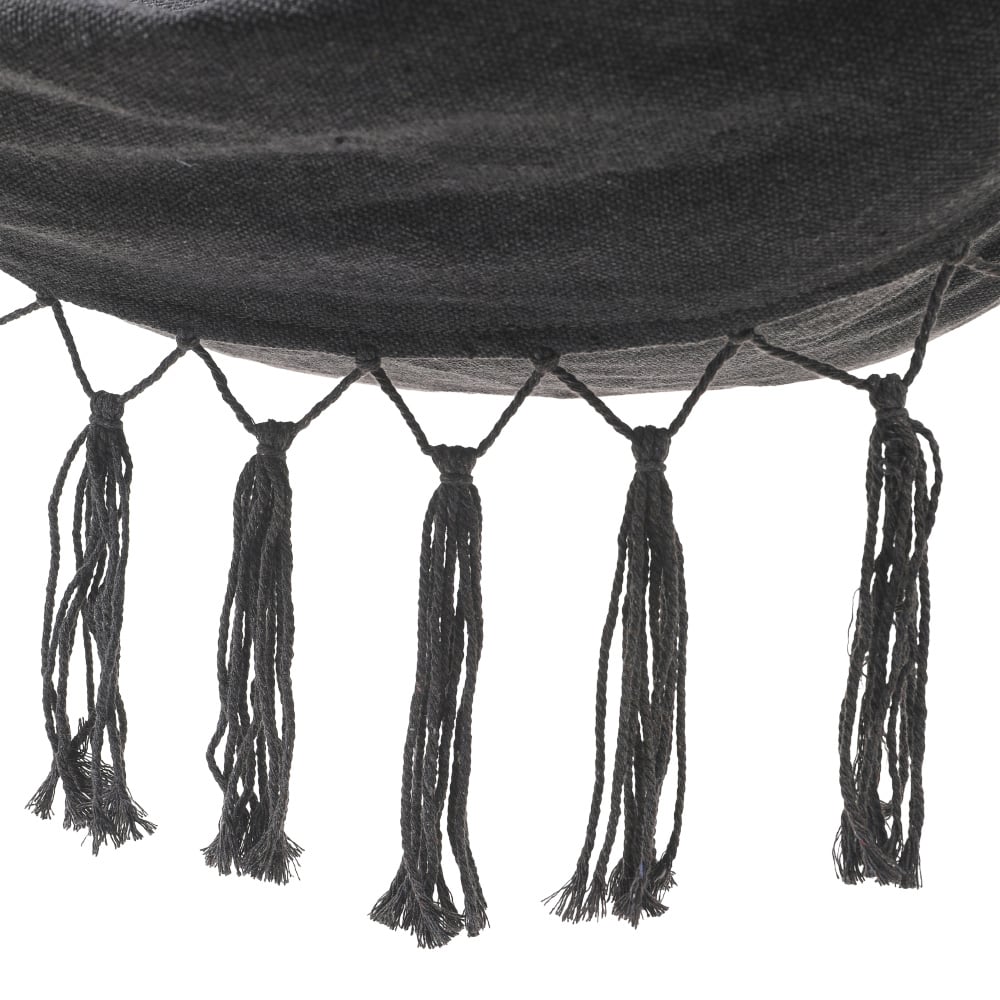 Living and Home Outdoor Dark Grey Hammock with Cushion Image 7