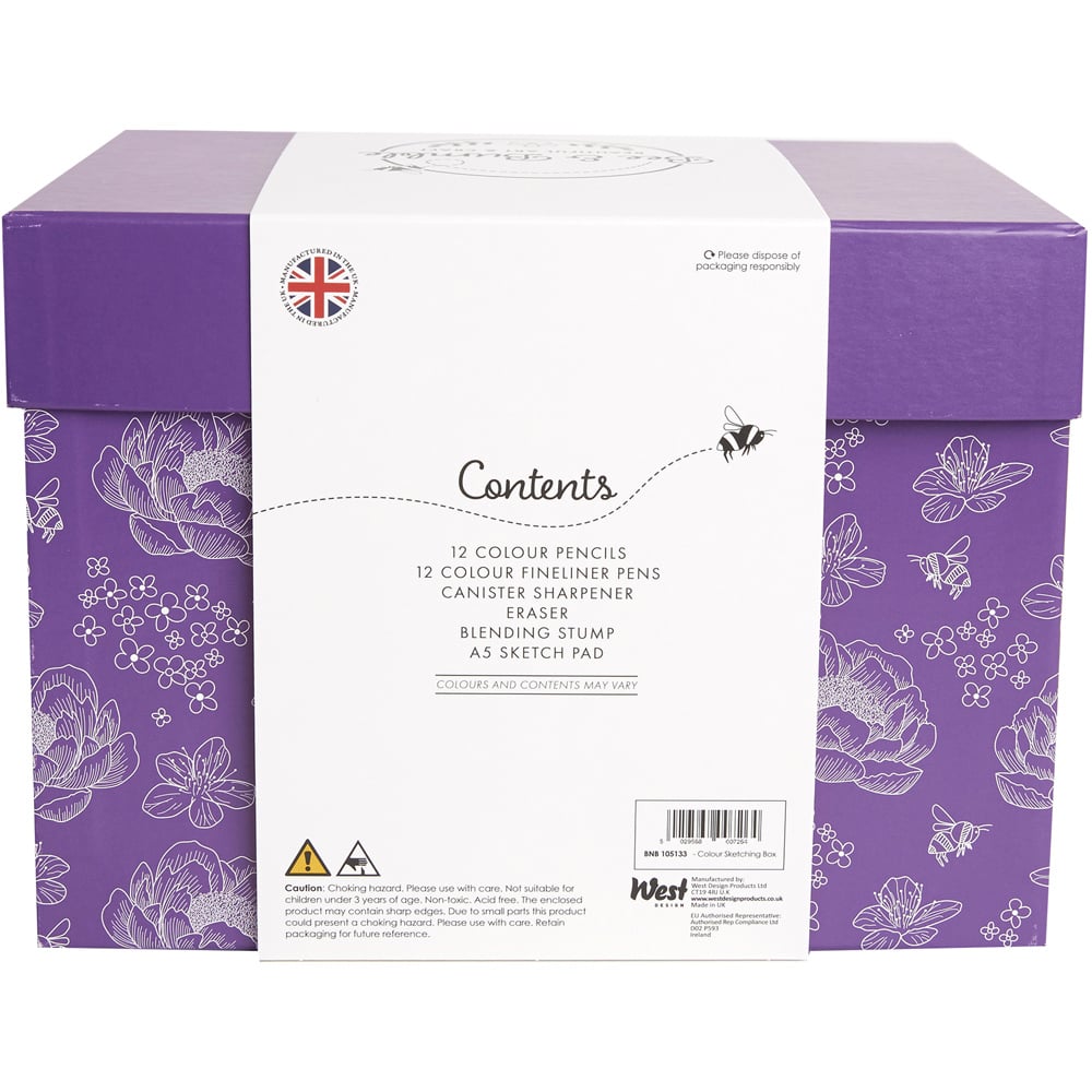 Bee & Bumble Multicoloured Colour Sketching Box Craft Kit Image 4