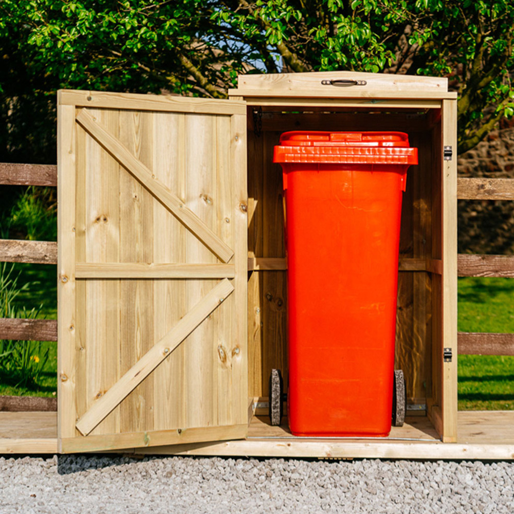 The Garden Village Chatburn 240L Single Wheelie Bin Shed Image 8