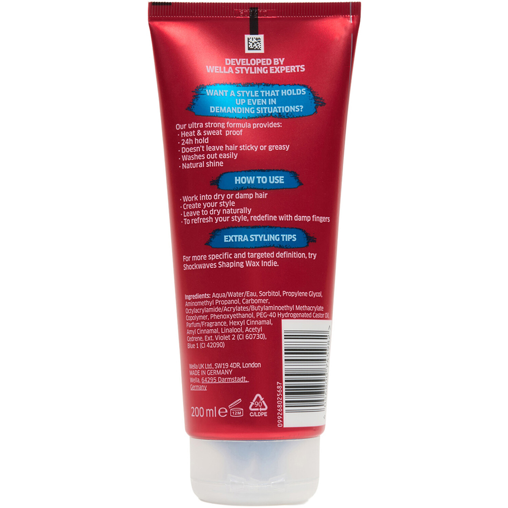 Wella Shockwaves Tuff Stuff Hair Gel Image 2