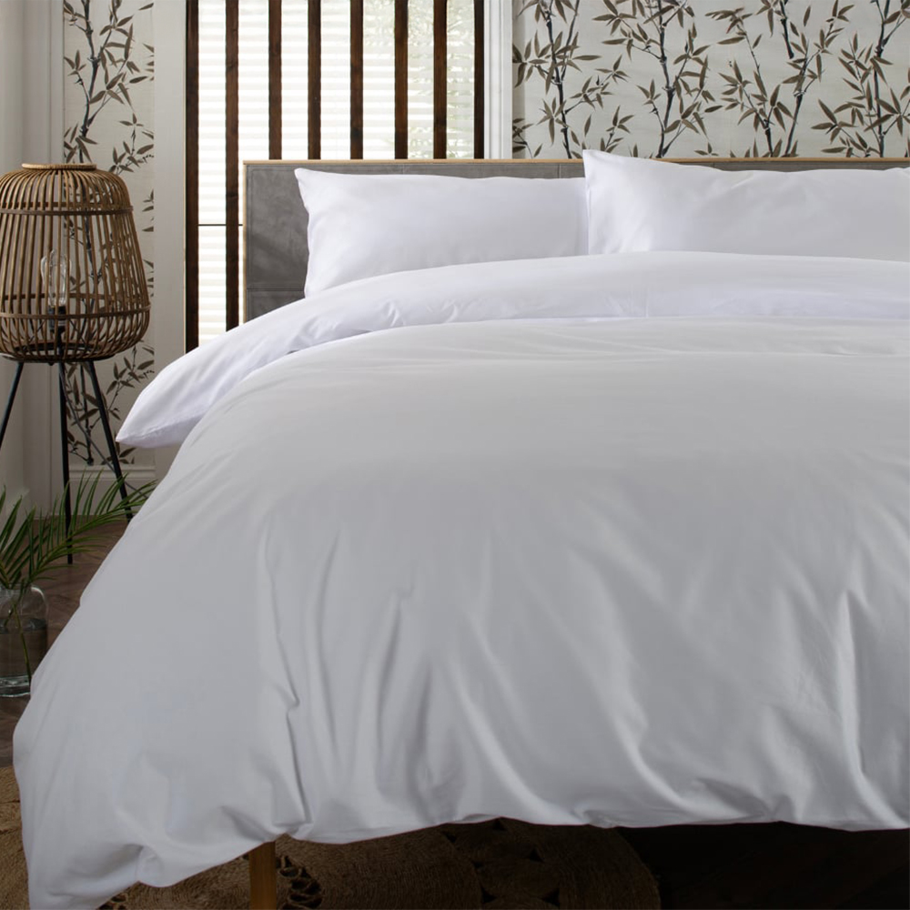 The Lyndon Company Double White Duvet Set Image