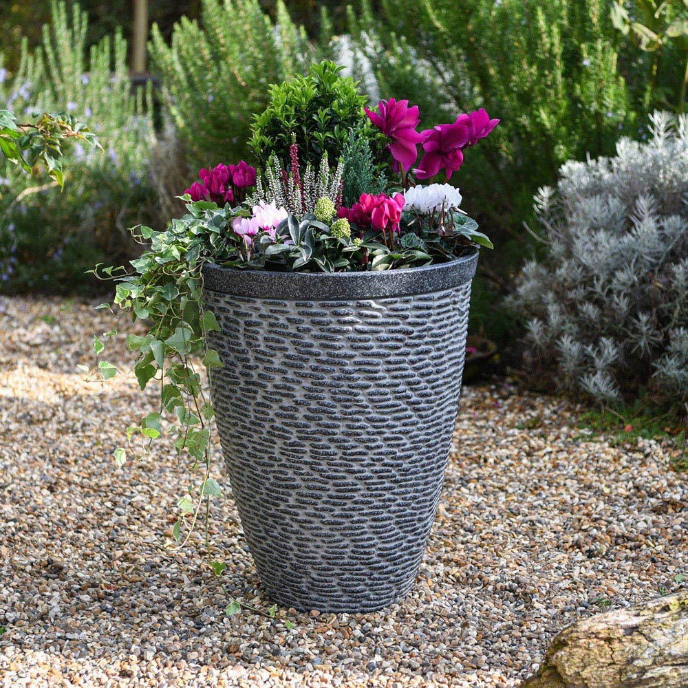 Garden Gear Cobblestone Planter 44cm 2 Pack Image 2