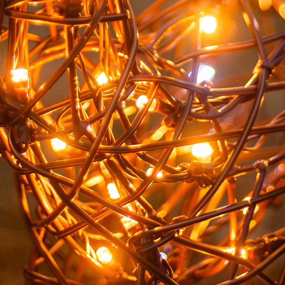 The Christmas Centre 250 LED Brown Wicker Light-Up Mother and Baby Reindeer Set 3.2ft Image 8