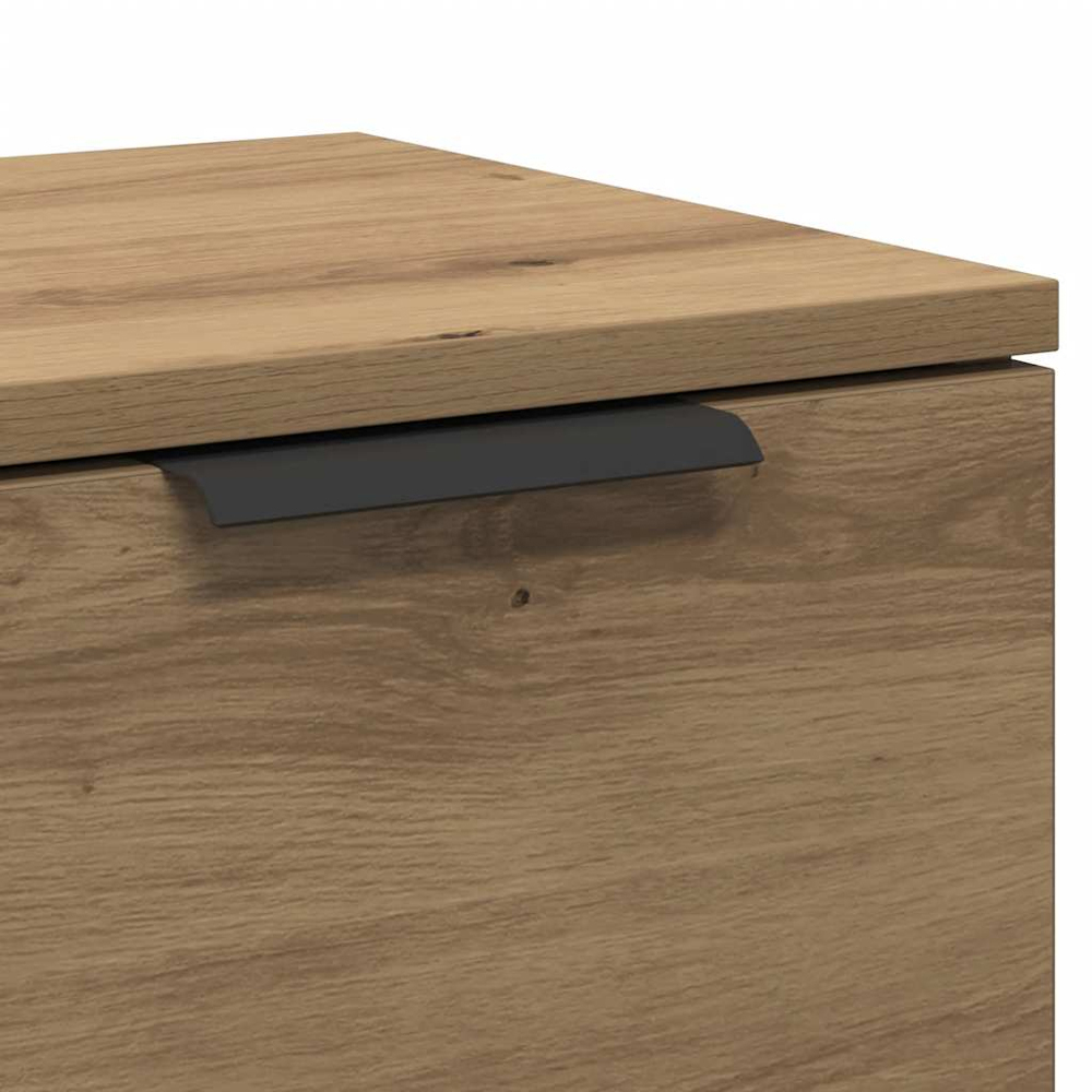 vidaXL 2 Door Single Drawer Artisan Oak Sideboard Image 8
