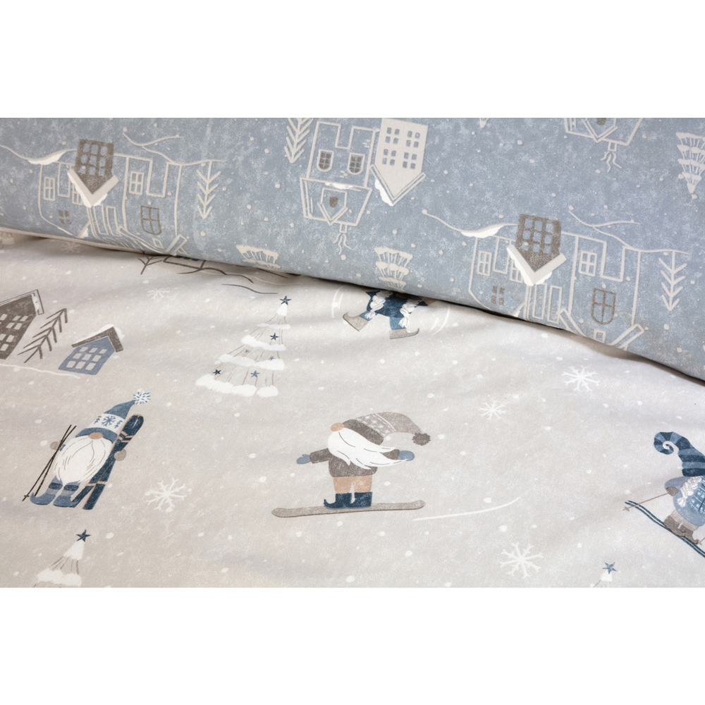 Gonk Ski Season Duvet Set Grey Double Image 2