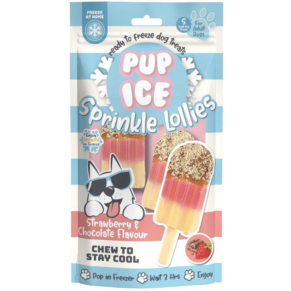Pack of 3 Pup Ice Sprinkle Lollies Image 1