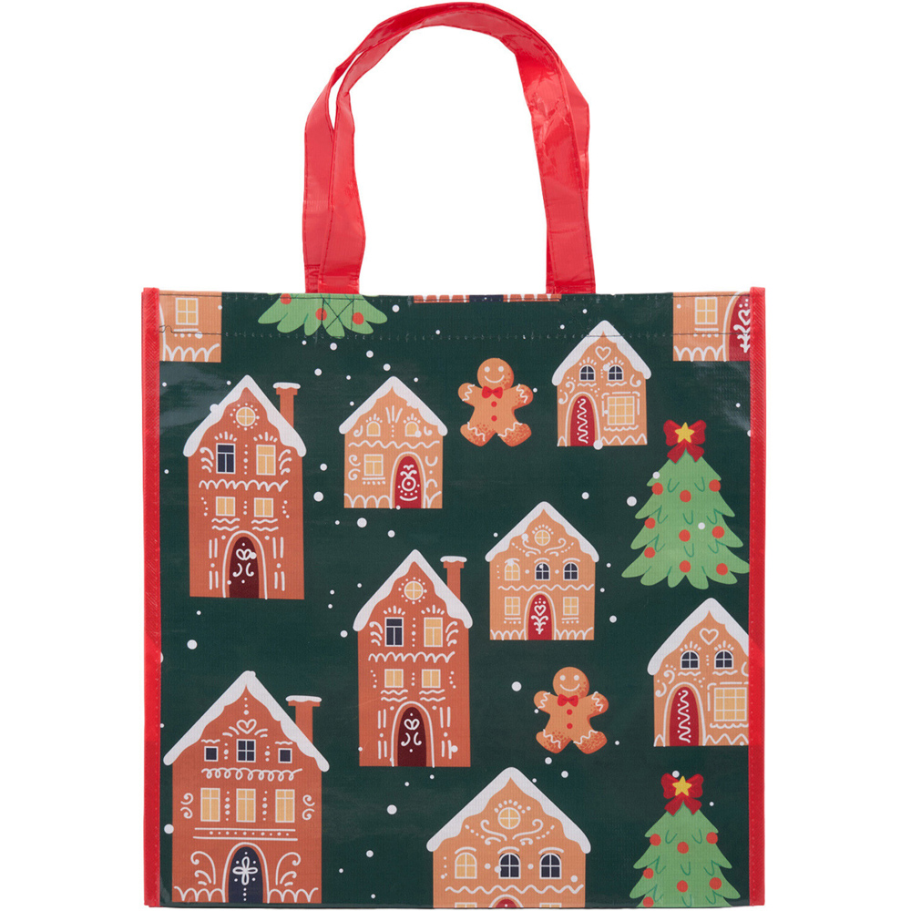 Gingerbread House Christmas Shopper Bag Image 2