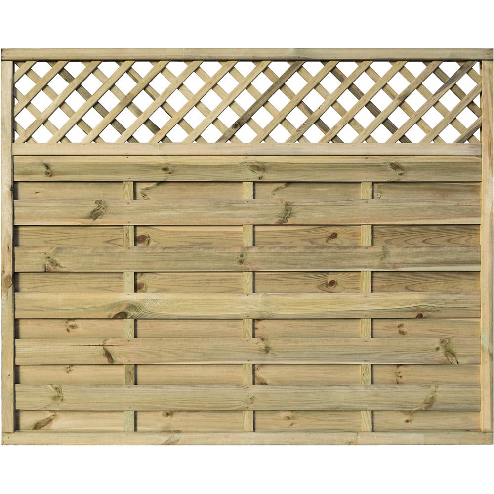 Rowlinson Halkin Pressure Treated Screen 6 x 5ft Image 1