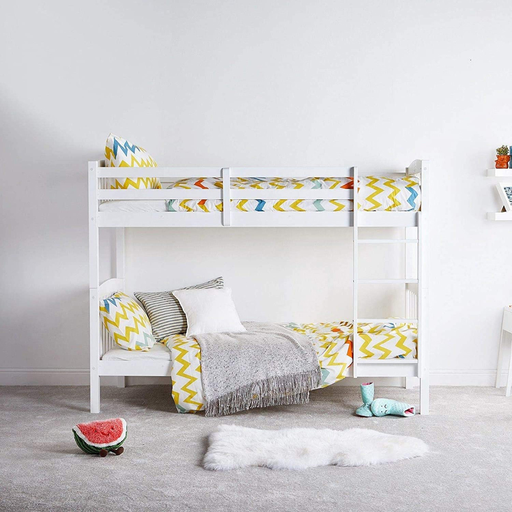 Portland White Wooden Bunk Bed Image 6