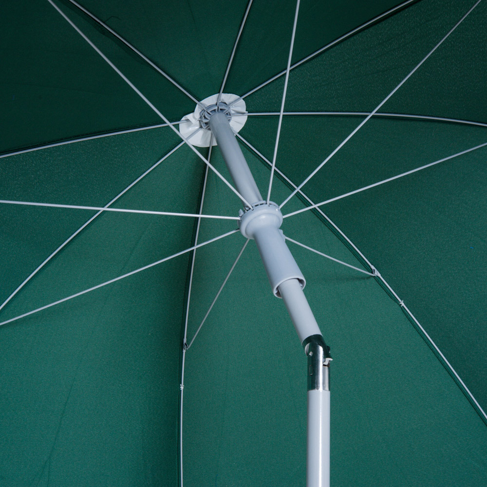 Outsunny Dark Green Tilting Parasol 2.2m Image 3