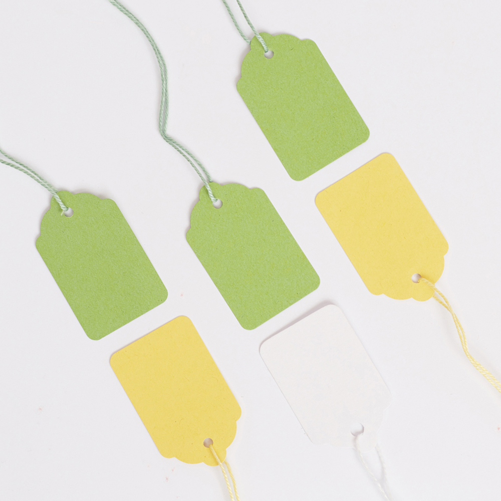 Blick Green Rectangular Tags Strung 1000 Labels 4.5 x 2.8cm Image 6