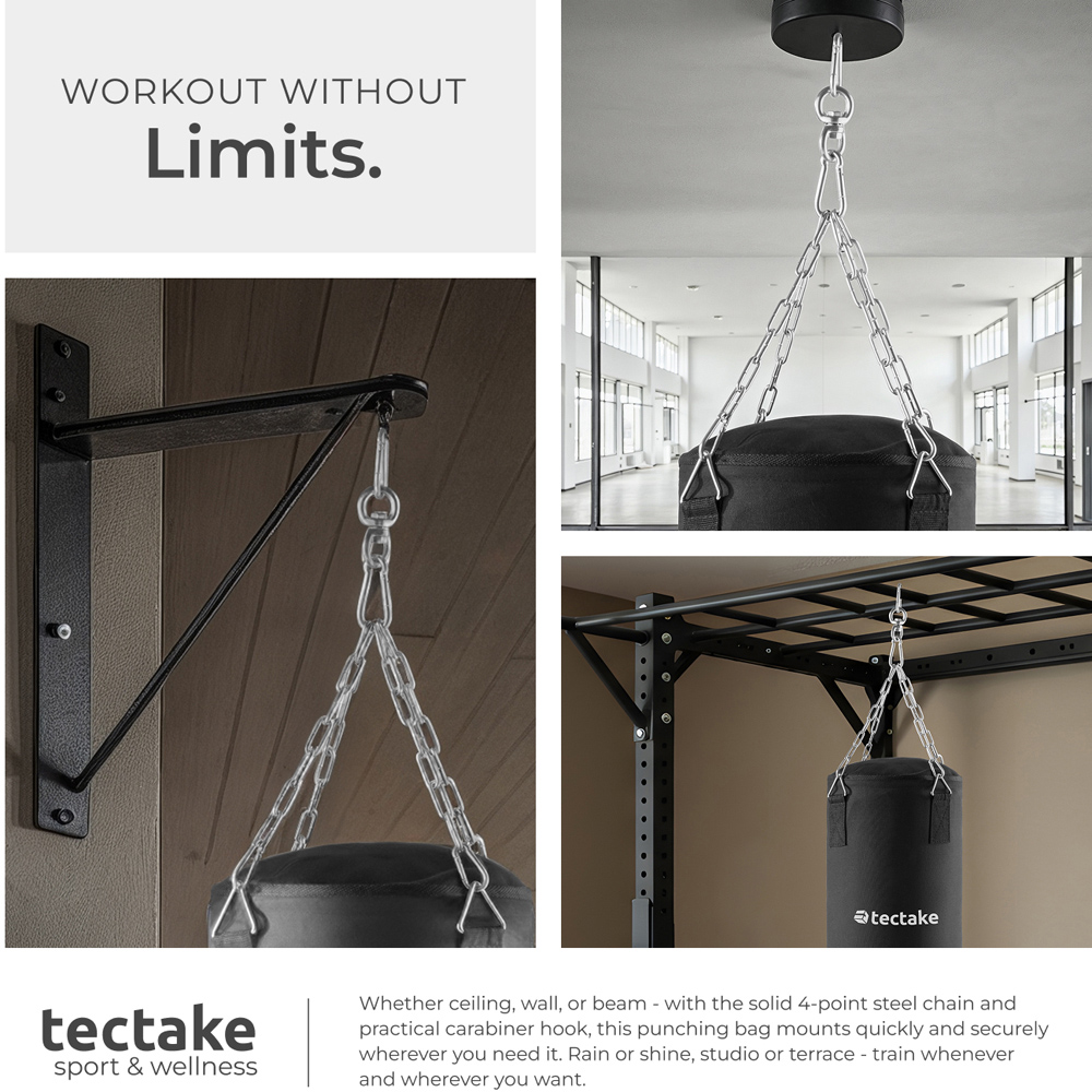 tectake 4 Point Steel Chain Filled Swivel Punching Bag 25kg Image 7