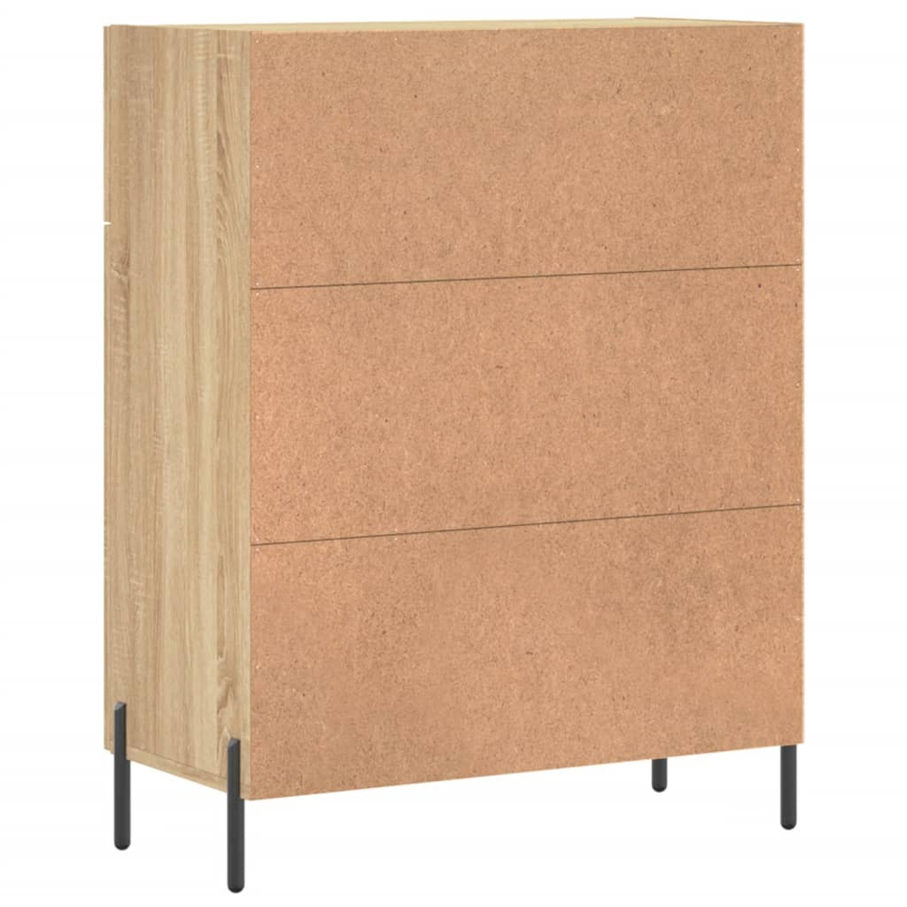 vidaXL 2 Door 2 Drawer Sonoma Oak Sideboard Image 8