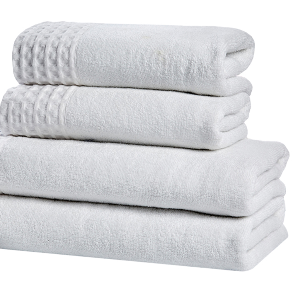Rapport Home Retreat White Pure Cotton Towel Set of 6 Image 3