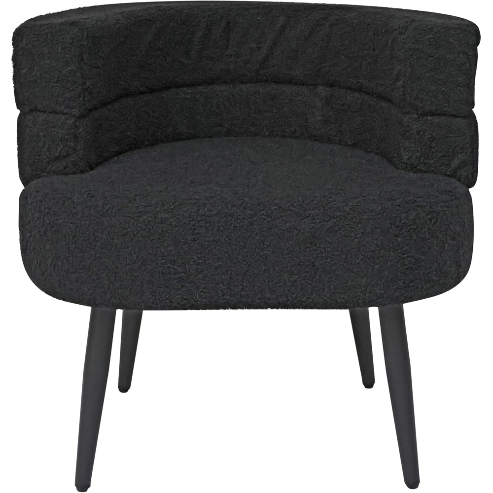 Alivio Black Sherpa Sofa Chair Image 2