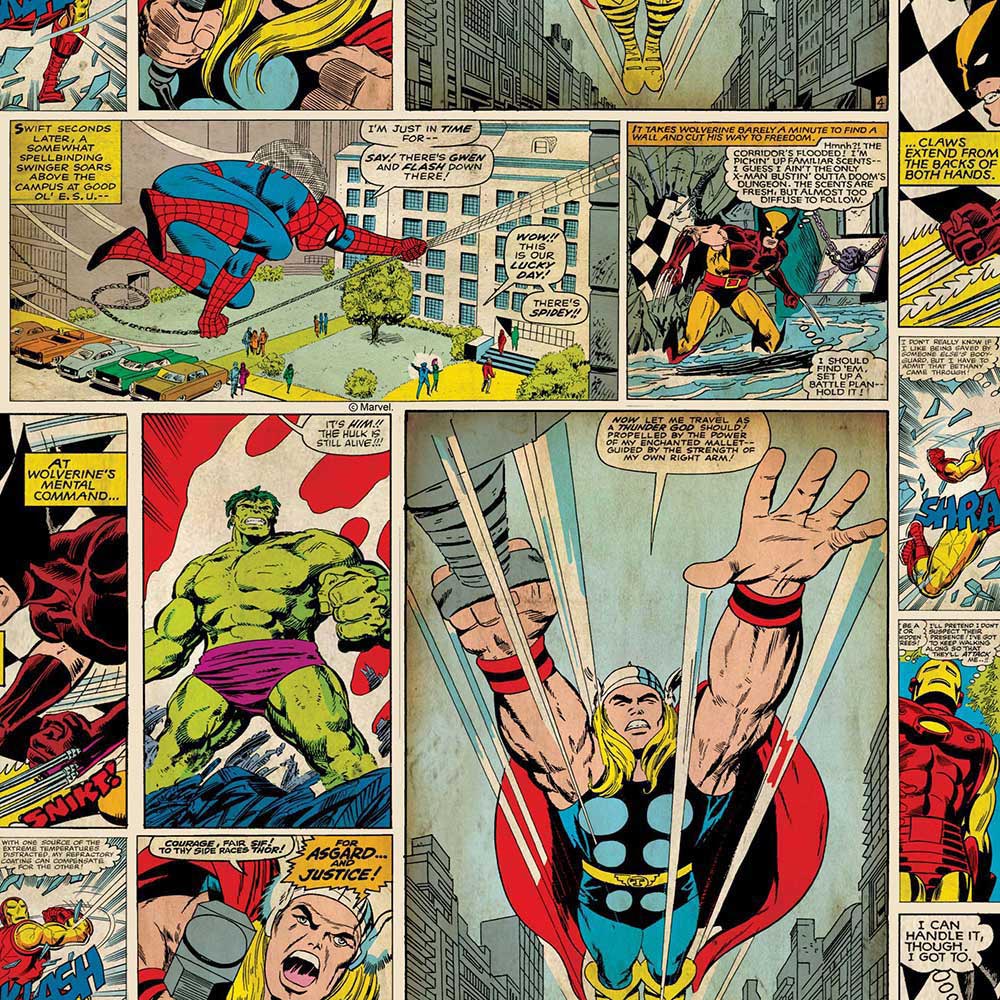 Marvel Comic Strip Wallpaper Multi Image 1
