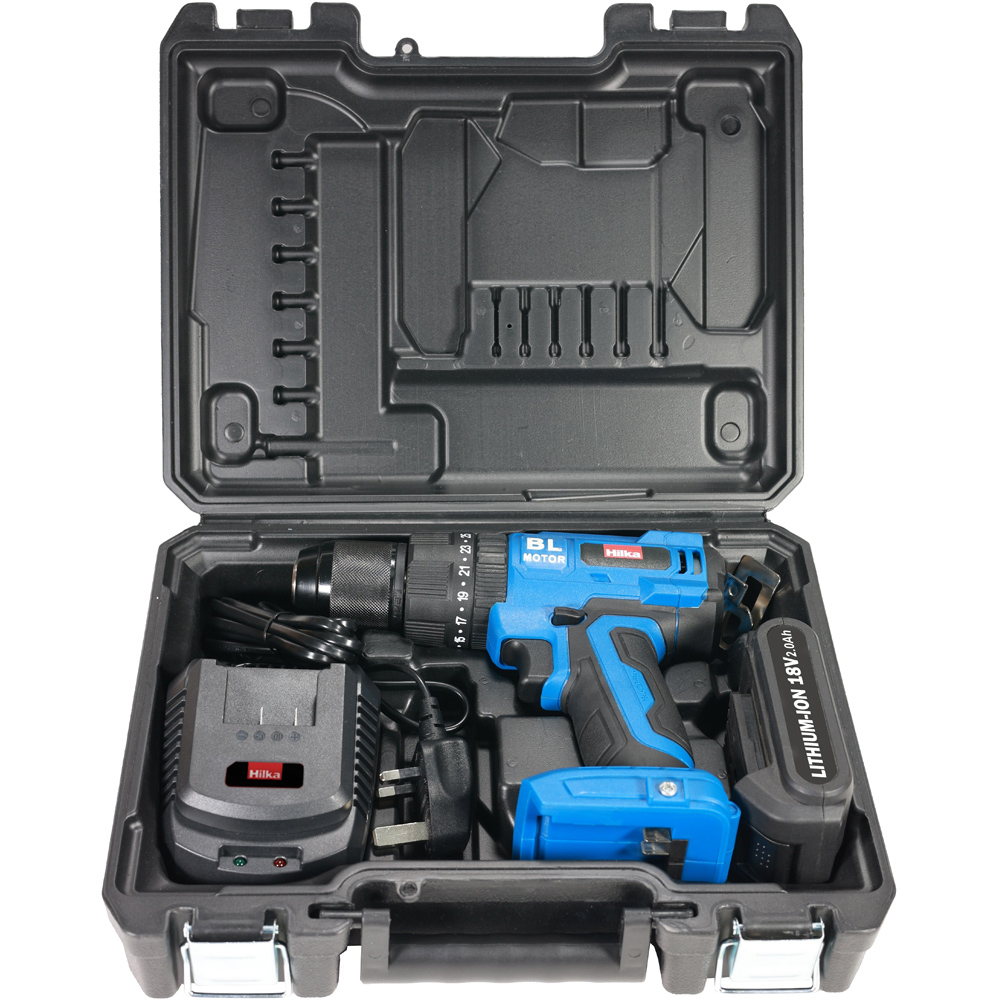 Hilka 18V Brushless Combi Drill with 2.0Ah Battery Image 4