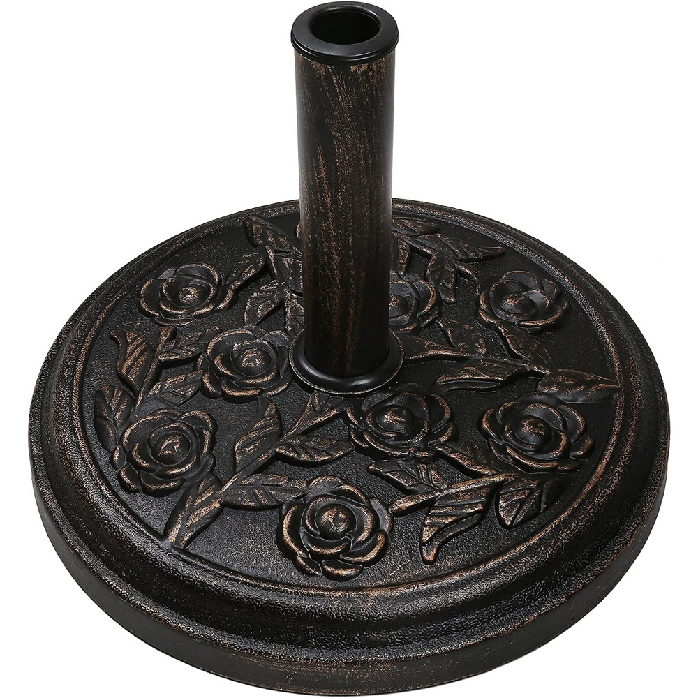 wilko Black Heavy Duty Parasol Base 15kg Wilko