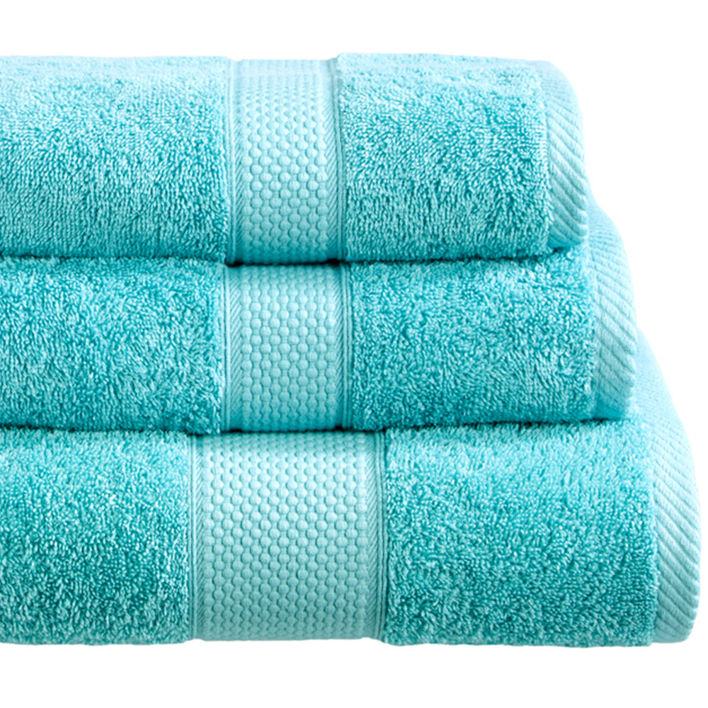 Imperial Hotel Quality Aqua Combed Cotton Turkish Bath Mat Image 2