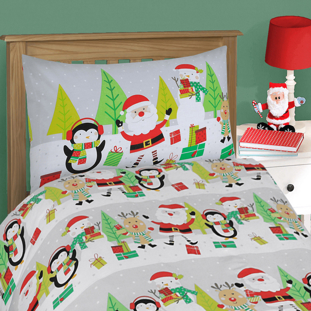 Velosso King Size Xmas Ho Ho Duvet Set Image 2