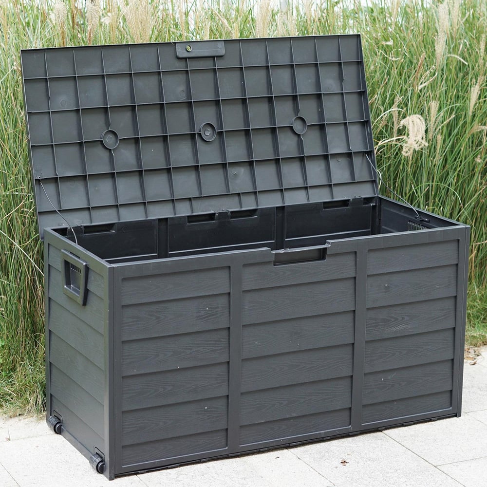 Gr8 Garden Black 300L Plastic Outdoor Storage Box Image 5
