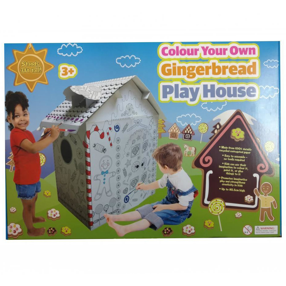 Gr8 Home Kids Colour Your Own Large Gingerbread House Image 1