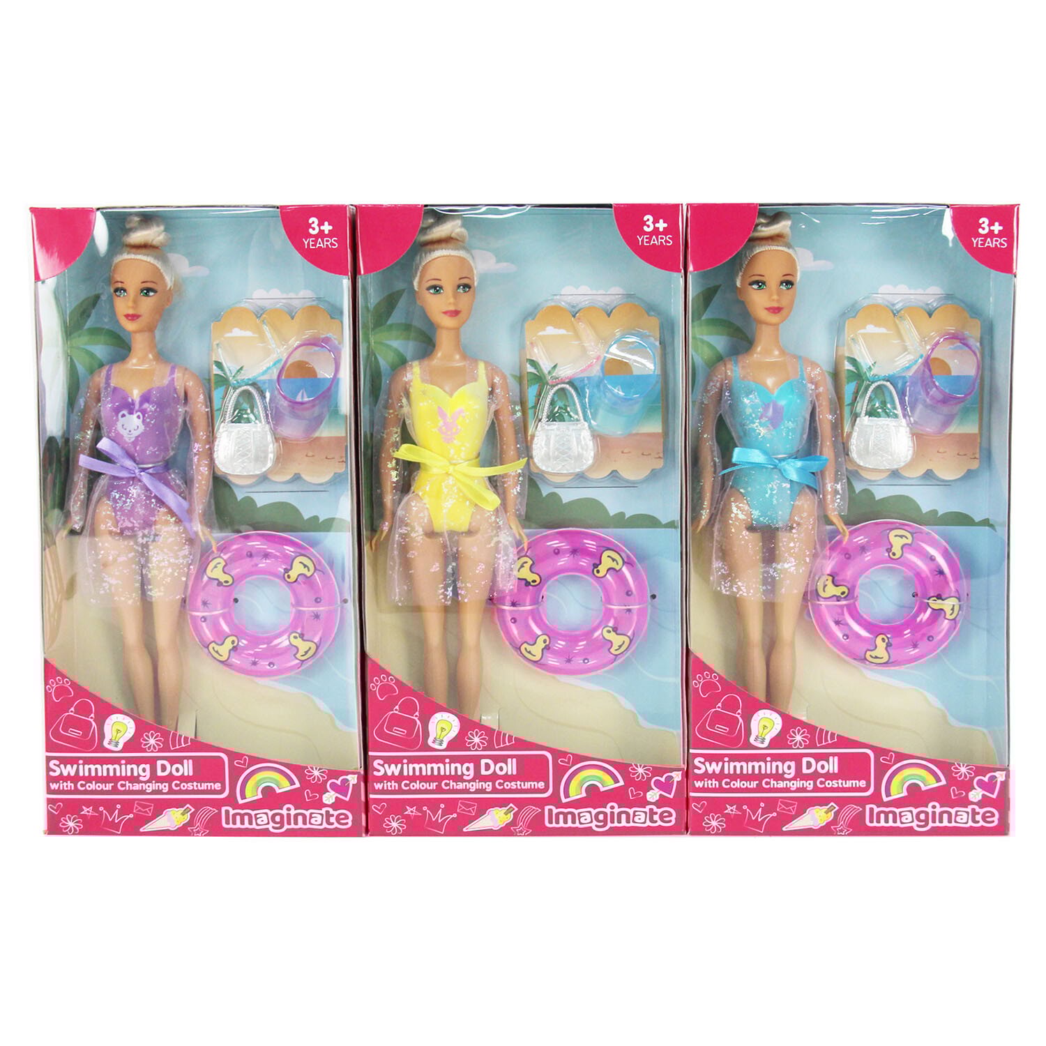 Colour Changing Swimming Doll Multicolour Image 5